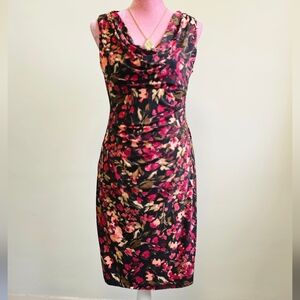 Anne Klein sleeveless floral print summer dress. Size Small